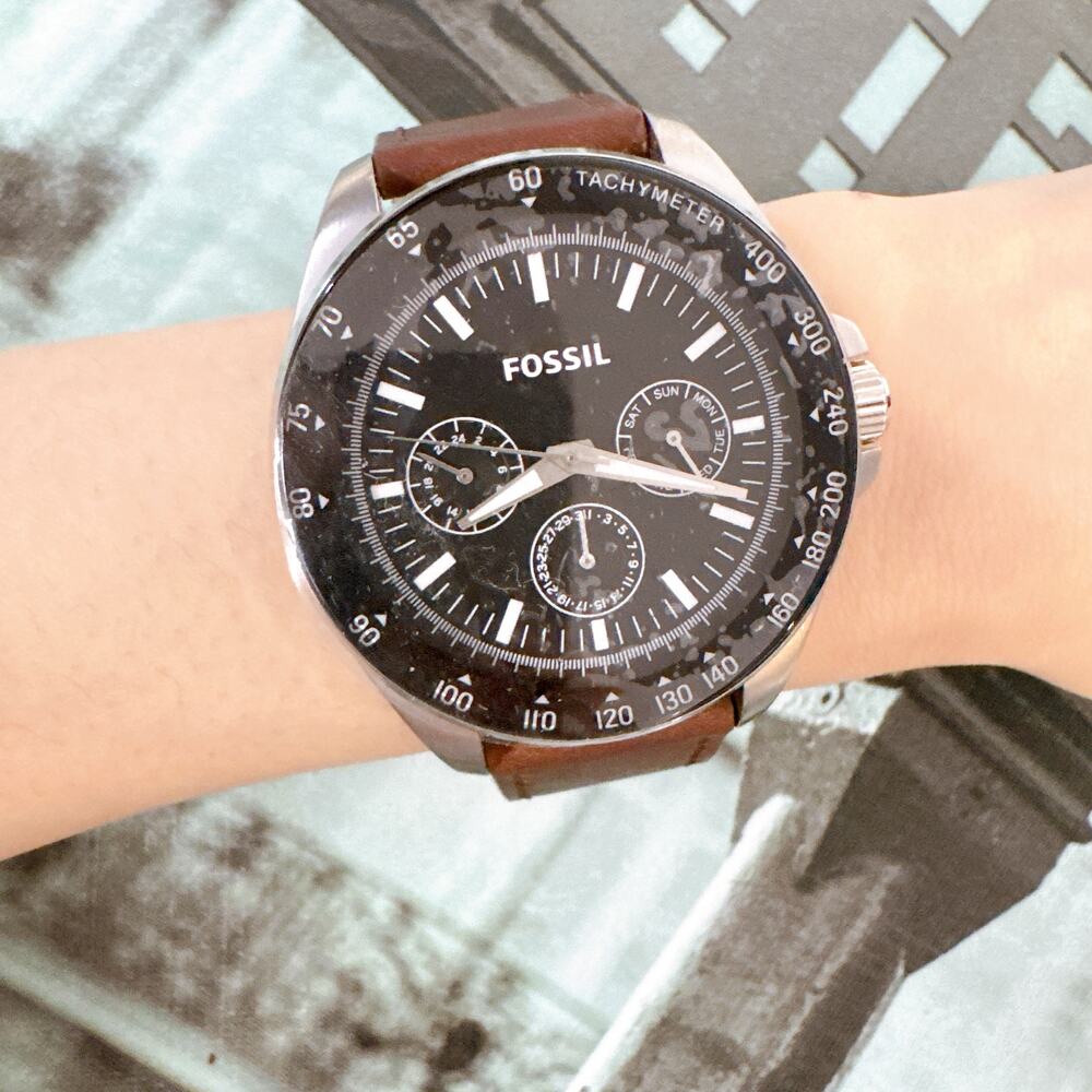 Fossil BQ2294 Chronograph Black Dial Stainless Steel Men's Watch